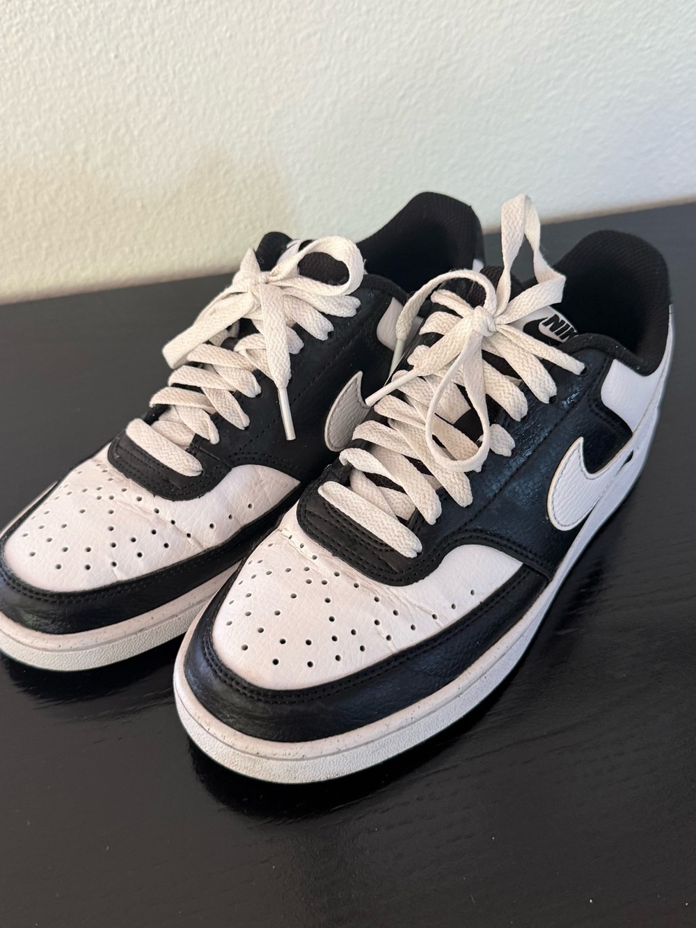 Nike Women’s Black and White Low-Top Sneakers